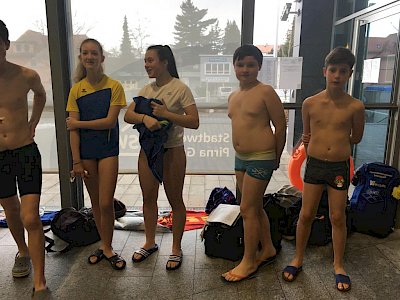 Schwimmwettkampf für Ruderer