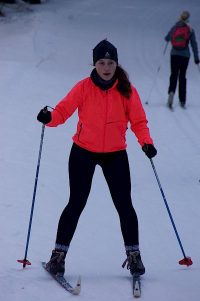 Spaß beim Skifahren